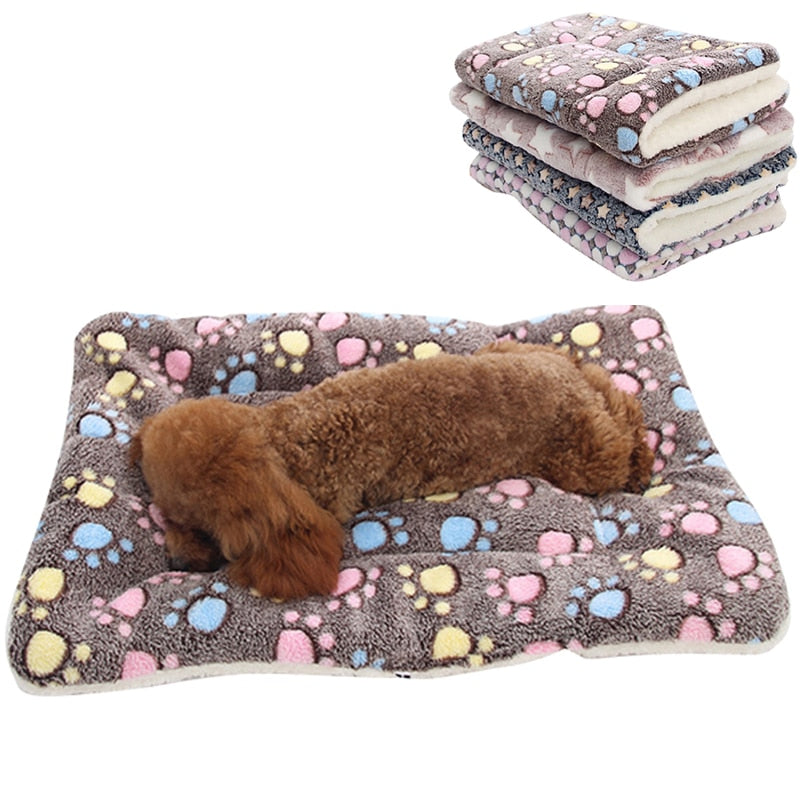 HEYPET Pet Blanket Dog Bed Cat Mat Soft Coral Fleece Winter Thicken Warm  Sleeping Beds for Small Medium Dogs Cats Pet Supplies