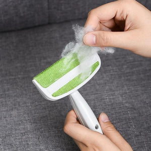 2 Heads Reusable Pet Hair Removal Brush Portable Cat Dog Combs Sofa Bed Household Cleaning Brush For Furniture Carpet