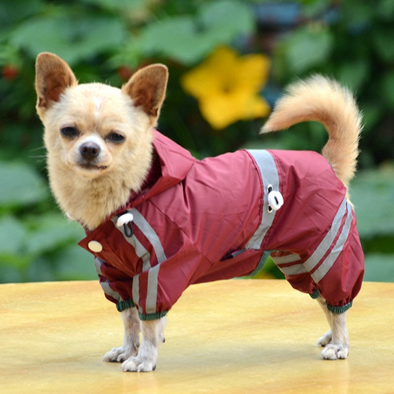 Newly Dog Raincoat Waterproof Rain Coat Clothes for Dogs Outdoor Walking Pets Rainy Wearing Clothing Hoodie Apparel